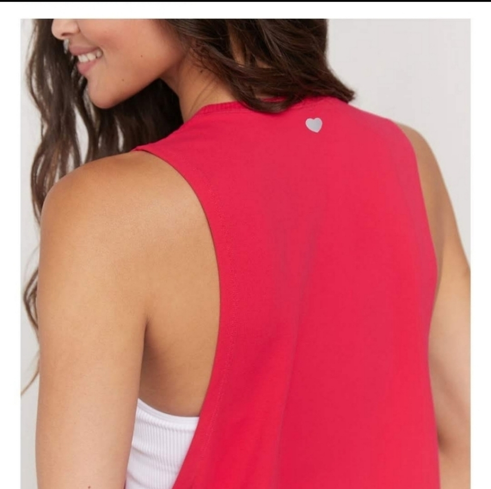 Victoria's Secret Pink Spiritual Gangster LOVED Active Tank, Size XS, Red - Picture 3 of 11